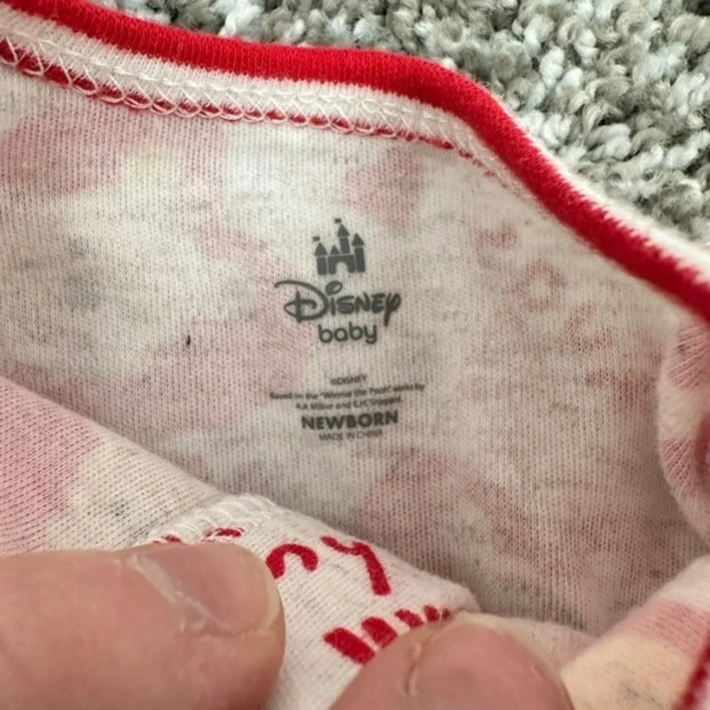 Disney Baby Girl‎ Bundle Newborn Romper Footed Winnie the Pooh Minnie Mouse Set